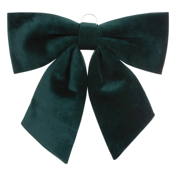 Nœud déco velours 35x40cm vert