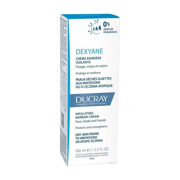 Dexyane - Crème Barrière Isolante Peaux Très Sèches et à Tendance Atopique 100 ml