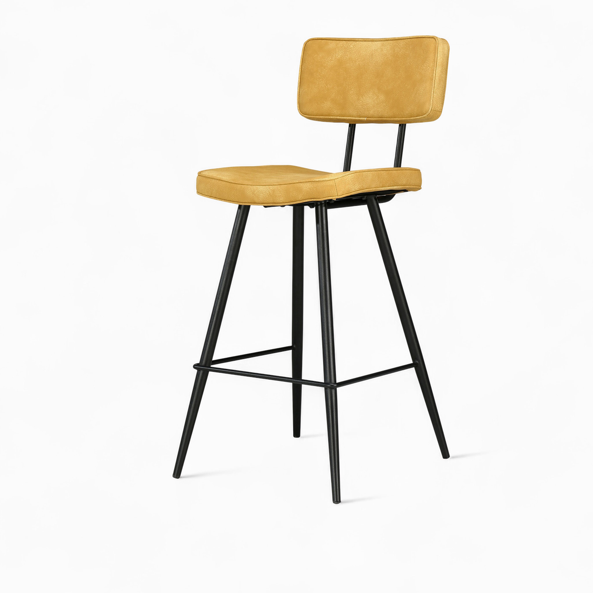 Pack 4 chaises pour îlot central bleues et jaunes 66 cm - Texas