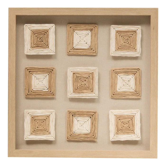 Décoration murale Rafael 50x50cm beige