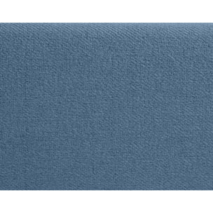 Monet - lit - 160x200 - sommier inclus - en tissu - Bleu