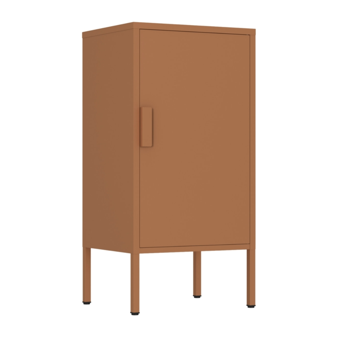 Armadietto basso in metallo 1 anta 35x46x72cm mattone - Pop