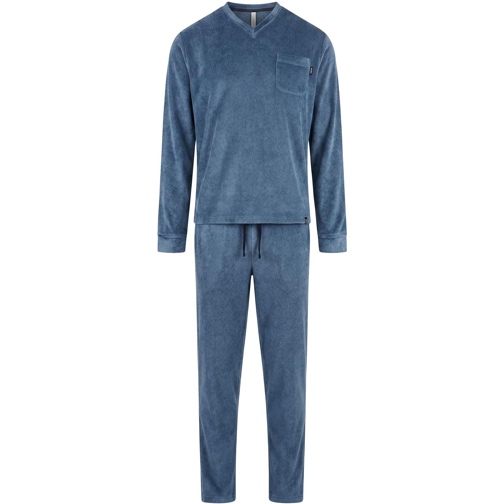 Pijama hombre cuello pico