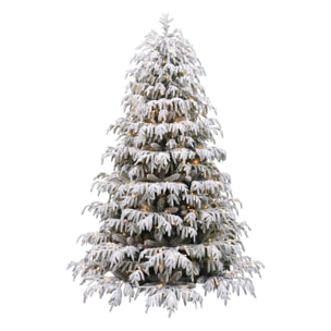 Lucciola - Albero di Natale con 450 luci LED in PE e PVC Ø137x210 cm 1000 Punte