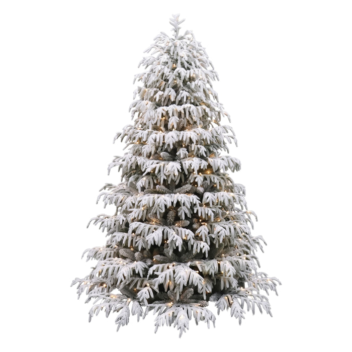 Lucciola - Albero di Natale con 450 luci LED in PE e PVC Ø137x210 cm 1000 Punte