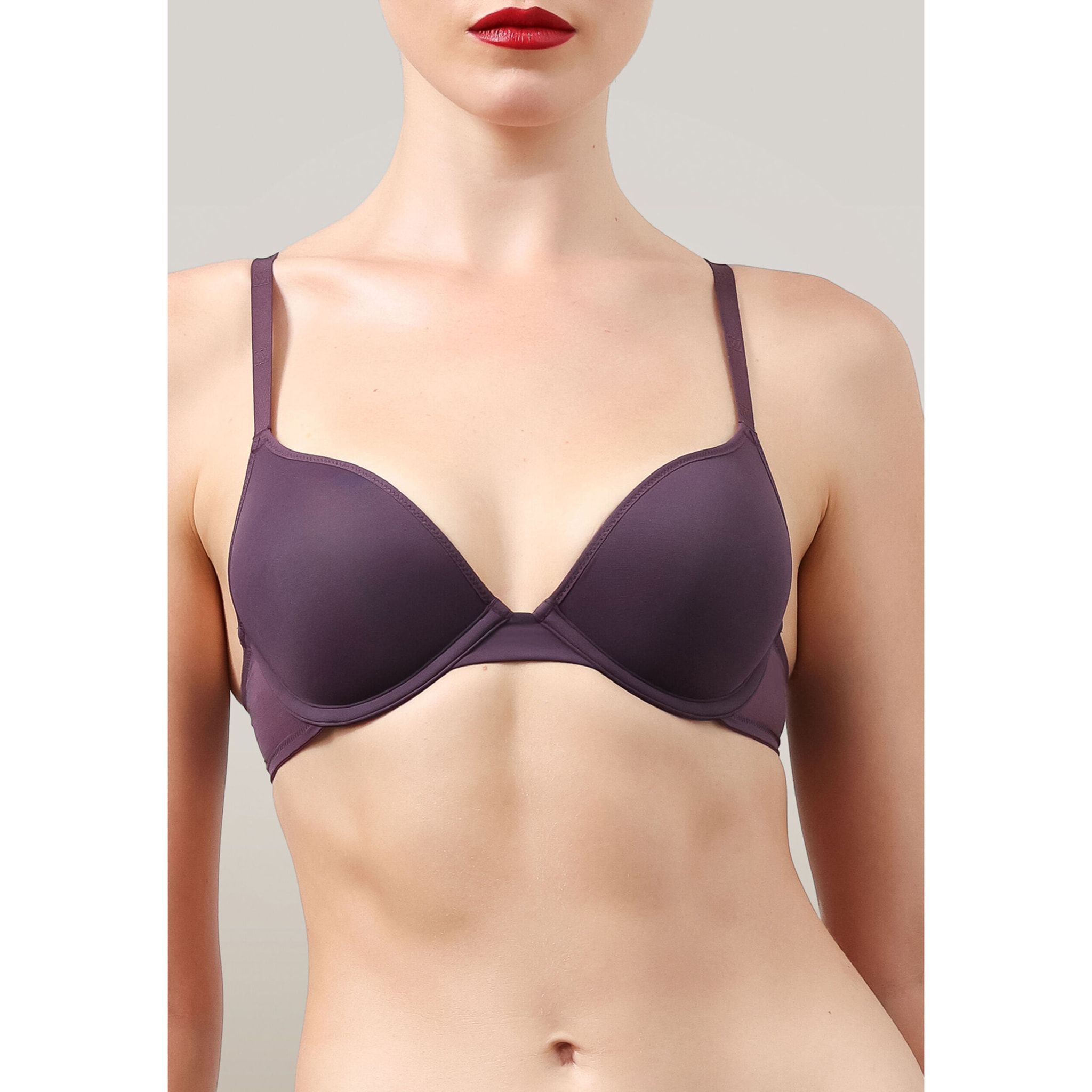 Reggiseno a copp Sheer Opaque Push-Up Bra