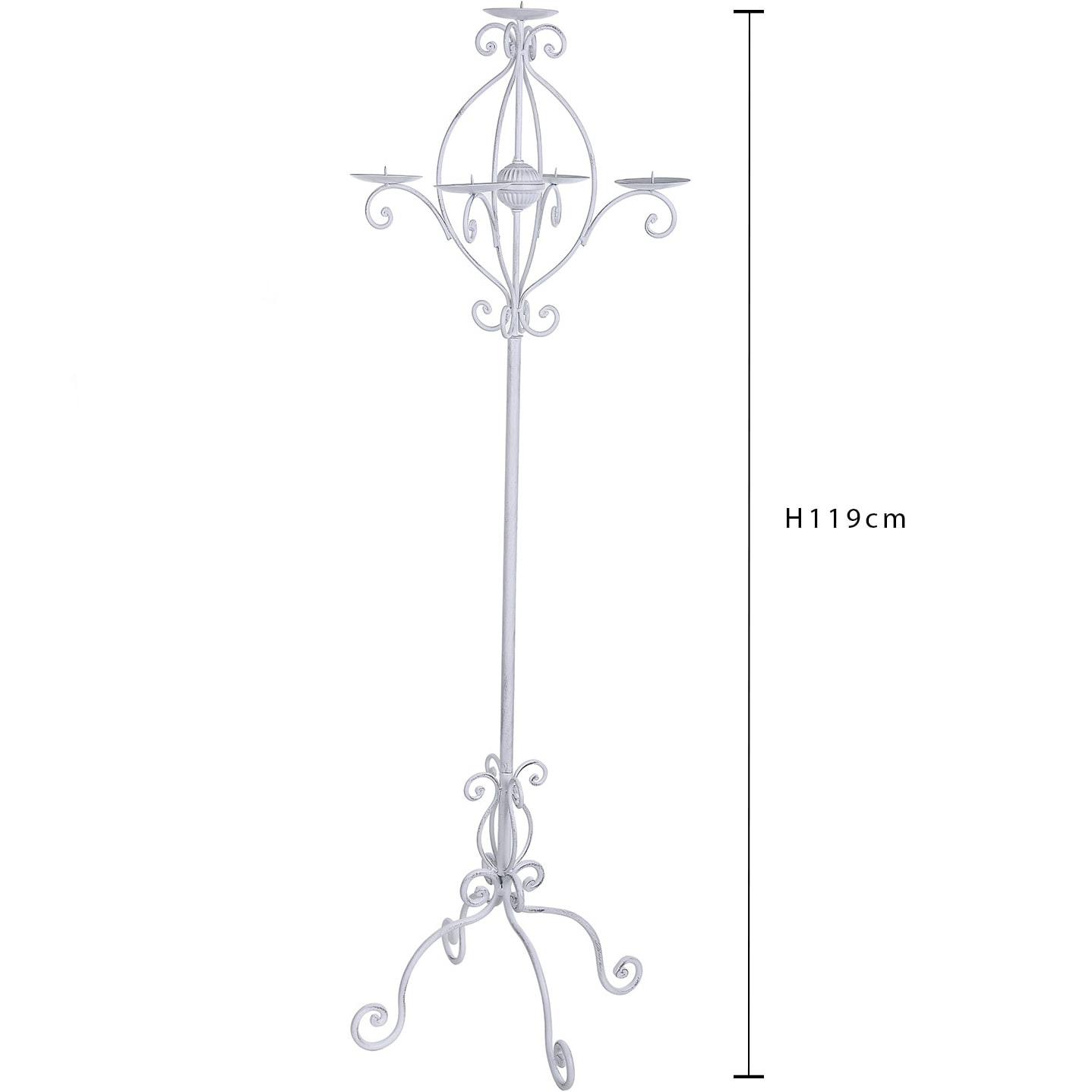 Candeliere - Pezzi 2 - 39xH120x39cm - Bianchi Dino SpA