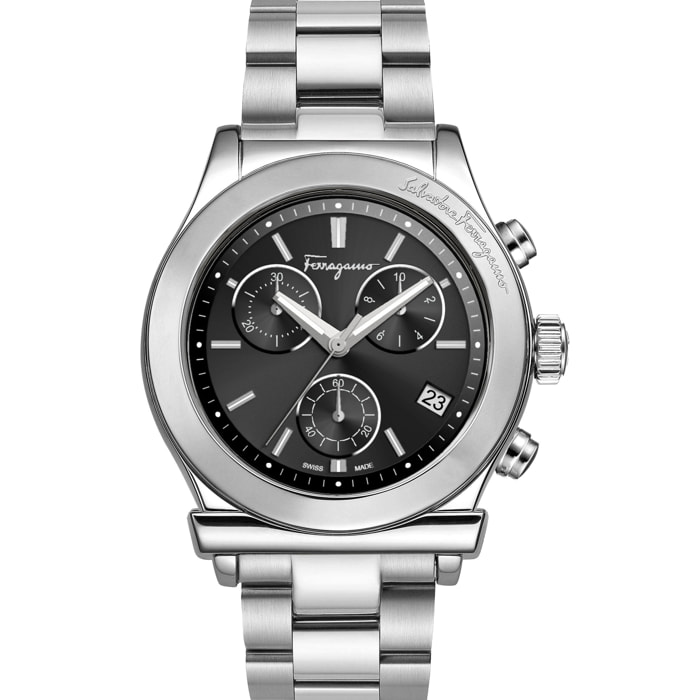 Ferragamo Orologio Cronografo Al Quarzo 1898 Chrono