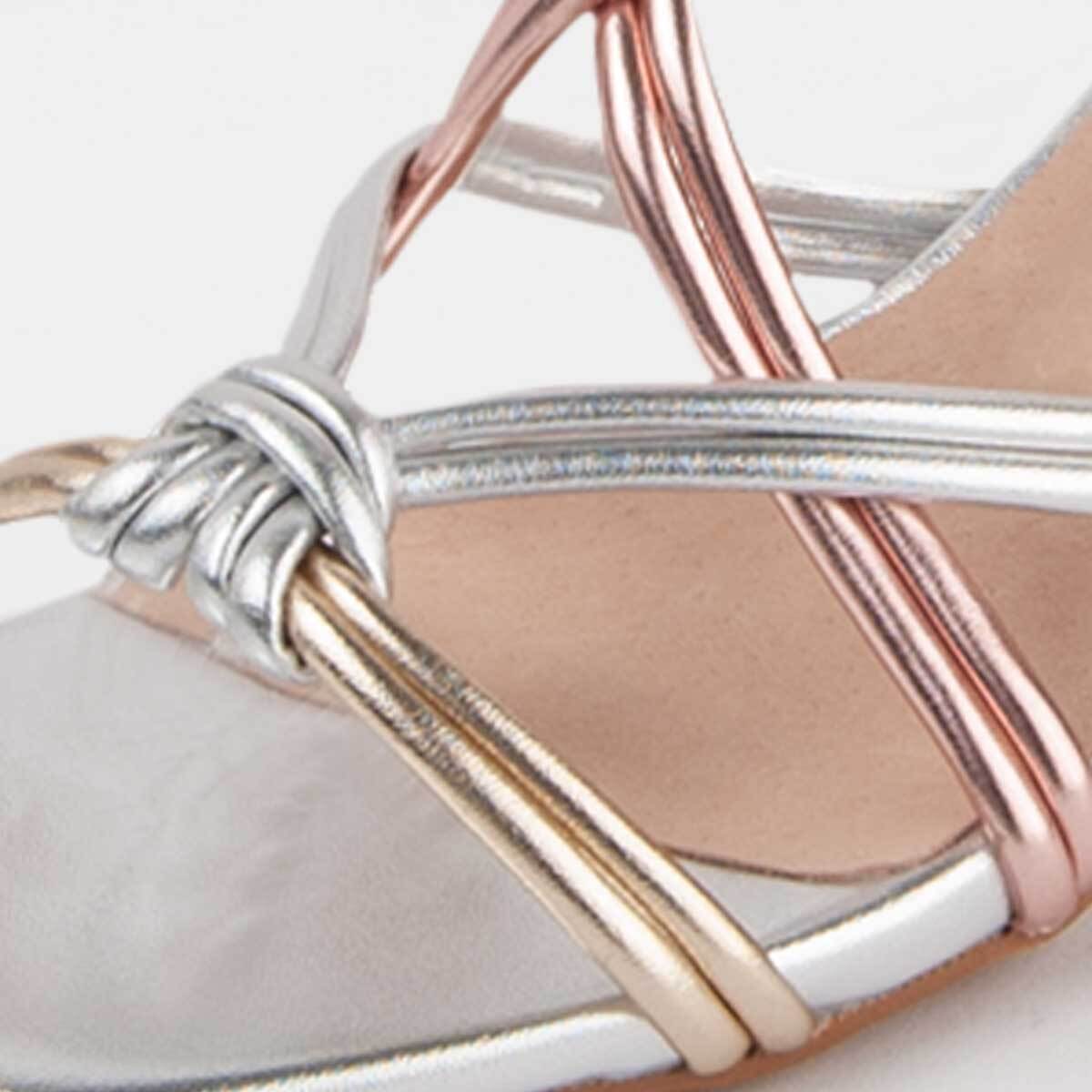 Sandalia De Tacón - Multicolor - Altura: 6 Cm