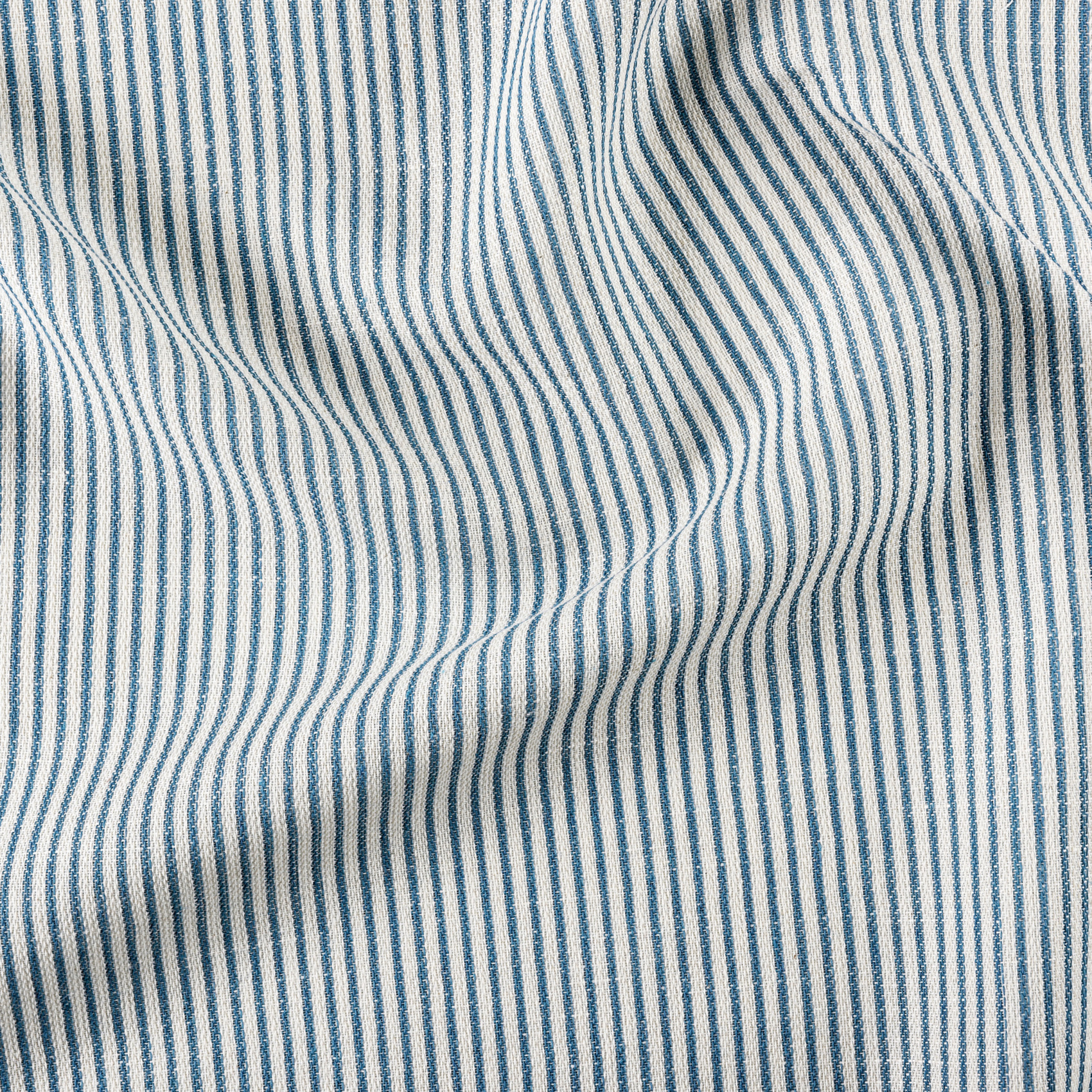 Coussin rayé style bord de mer - Bleu