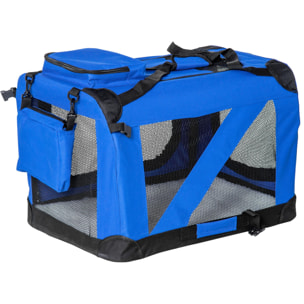 Transportin Bolsa Mascotas de Acero Oxfrod 60x42x42cm Azul