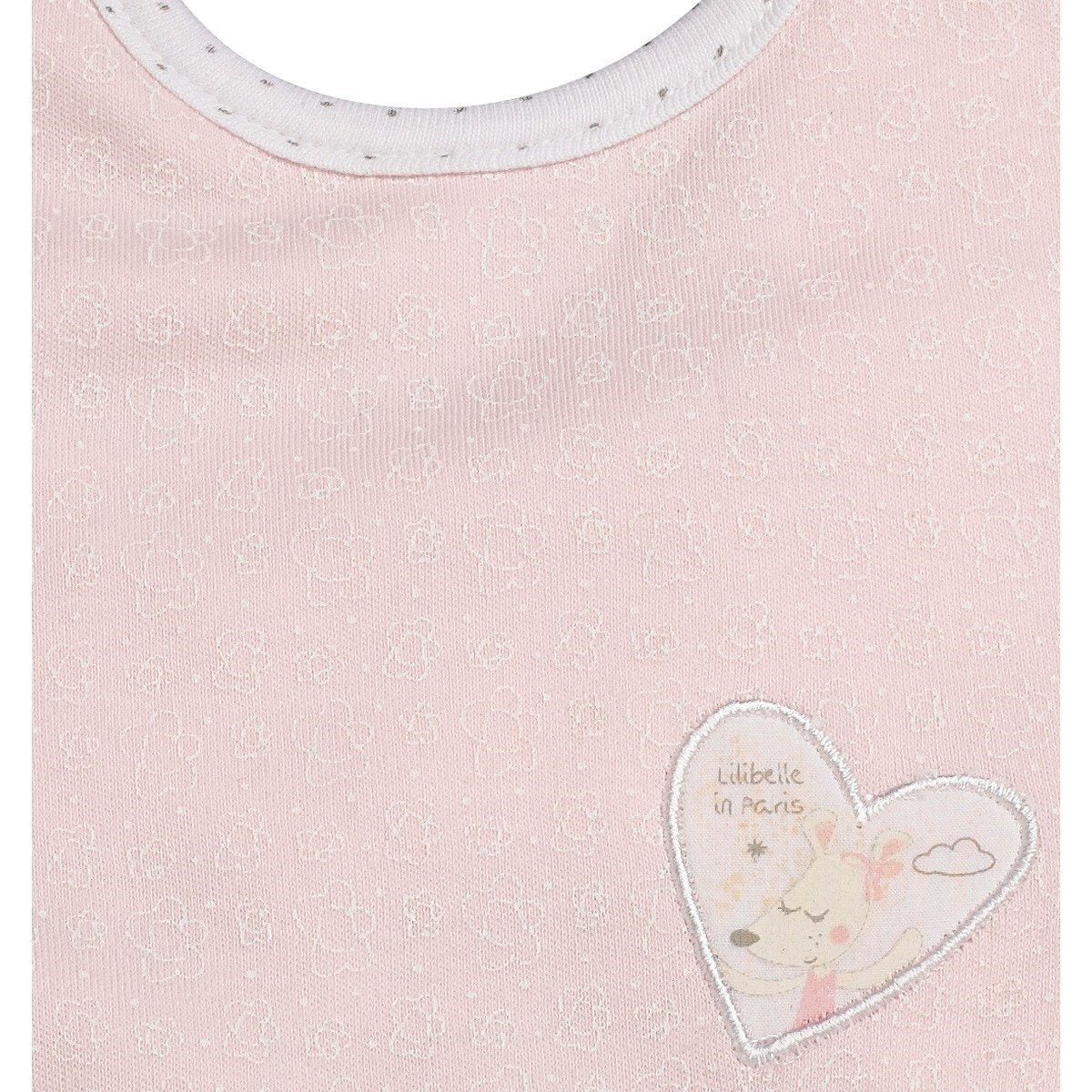 Lot de 2 bavoirs en coton Rose