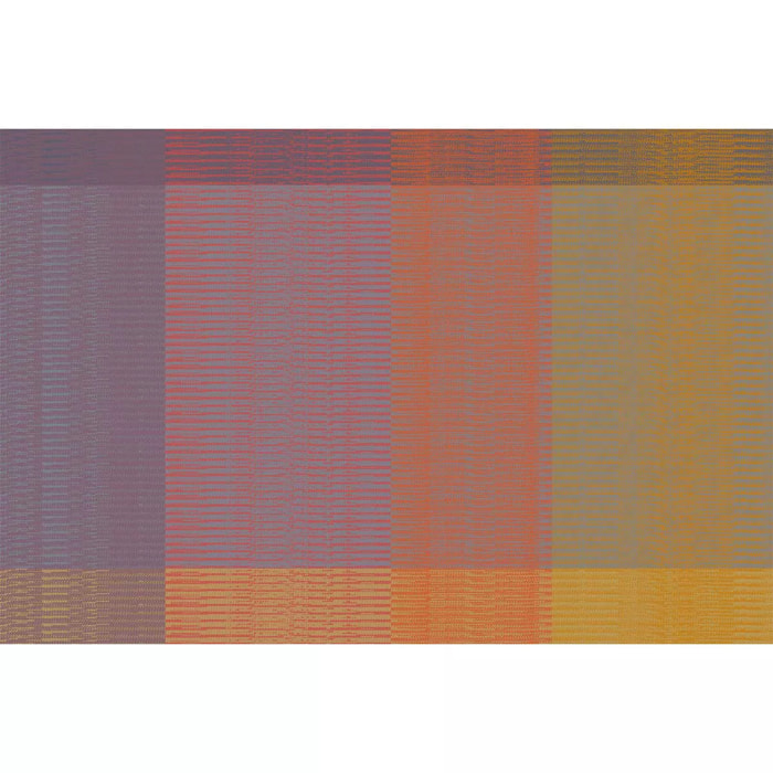 Set pur coton motif jacquard violet Mille ecossais velvet