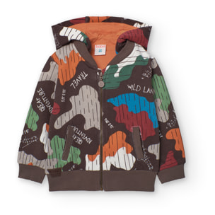 Chaqueta felpa estampada de bebé -BCI