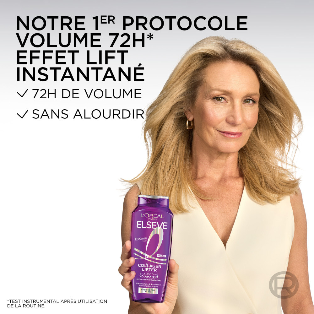 Lot de 12 - L'Oréal Paris Elseve Collagen Lifter Shampooing Volumateur 250ml