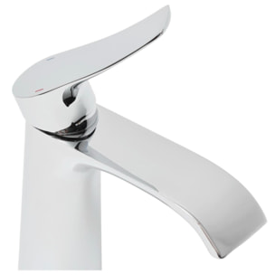 Infinitio mitigeur de lavabo avec bec cascade, sans vidage, chrome SATBSINF271 avec une garantie de 5 ans