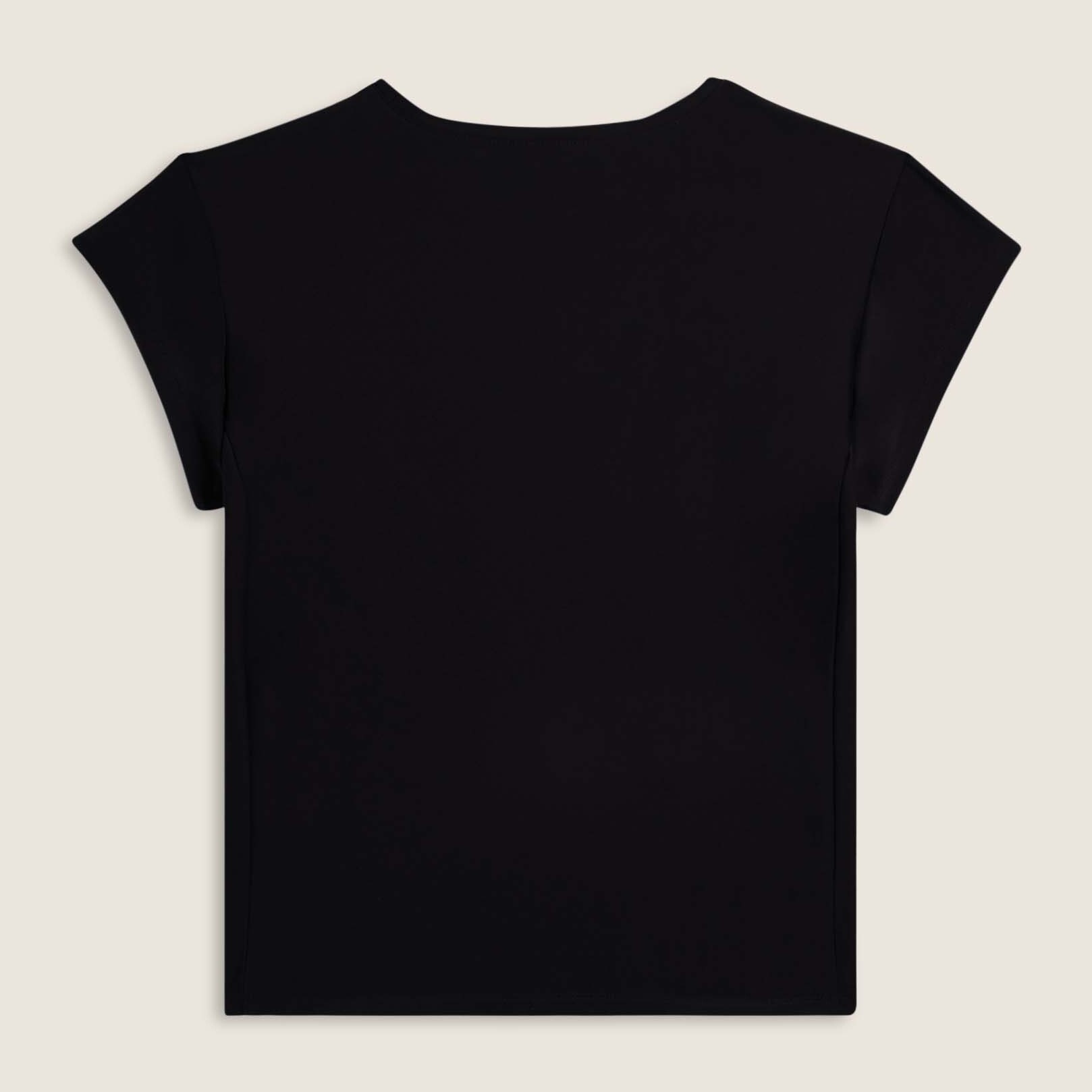 T-shirt tecnica con maniche ad aletta e profili a contrasto