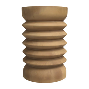 Tabouret rond en bois de suar D30 cm - Lewa