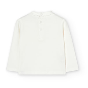 Camiseta punto canalé de bebé -BCI