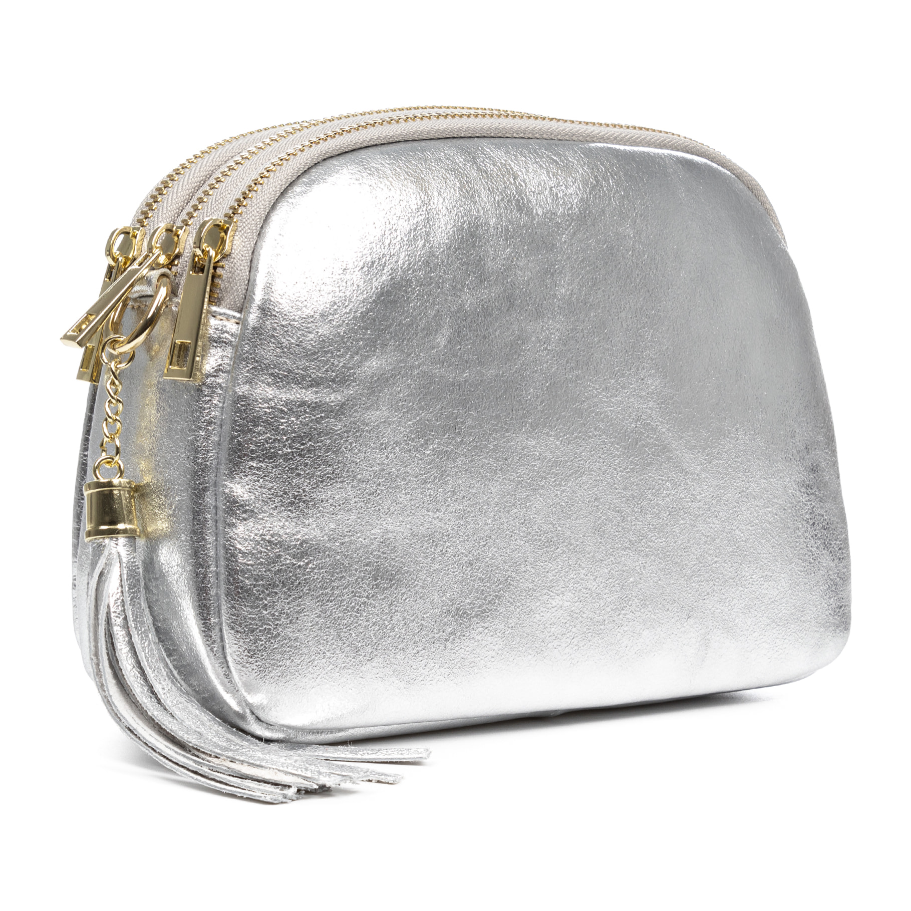 Aliminusa bolso bandolera Mujer. Piel auténtica Gamuza Lacada.