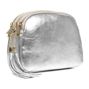 Aliminusa bolso bandolera Mujer. Piel auténtica Gamuza Lacada.