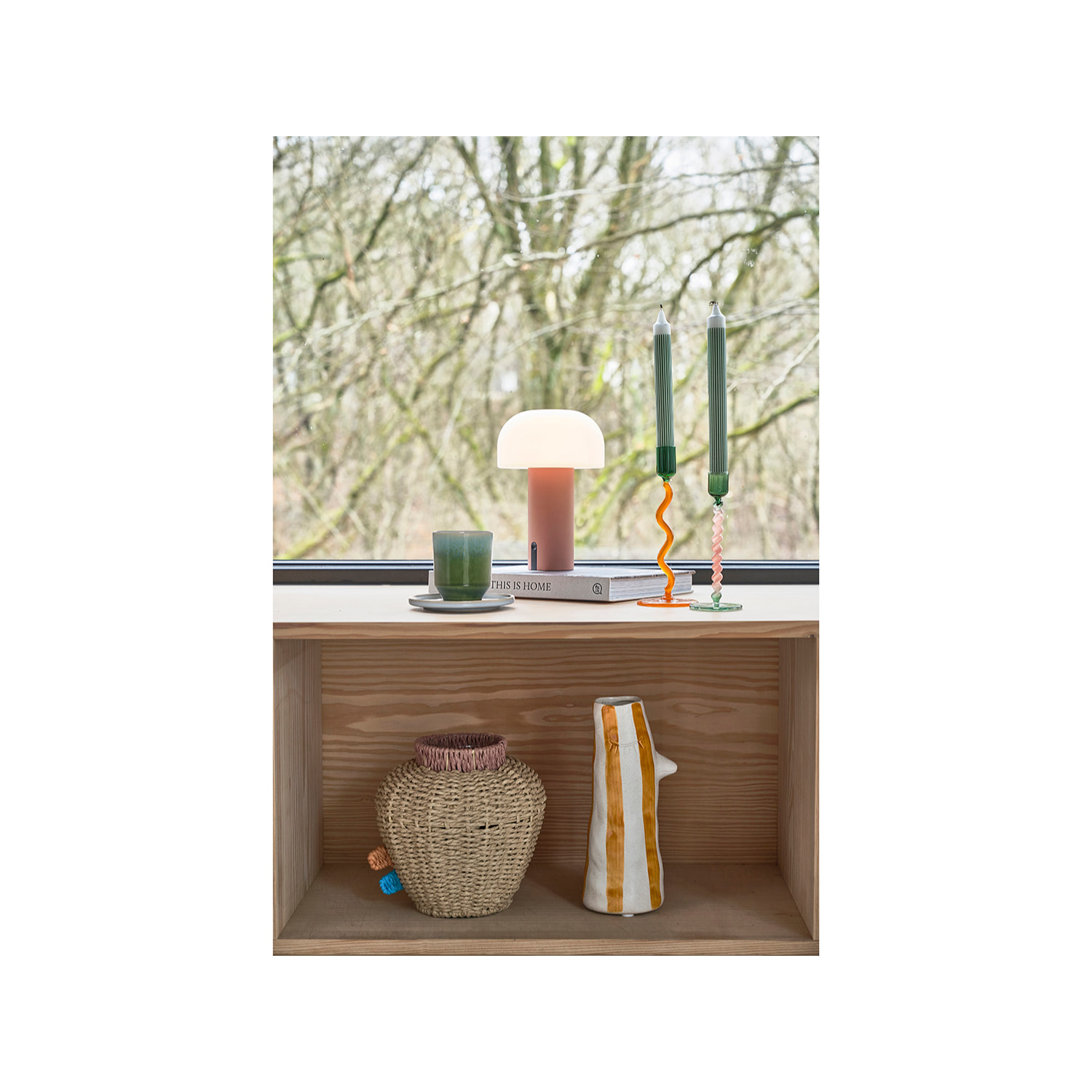 Bougeoir en verre Vivid