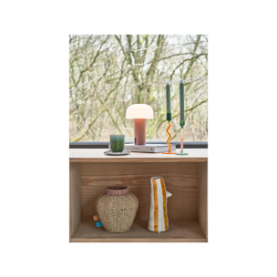 Bougeoir en verre Vivid