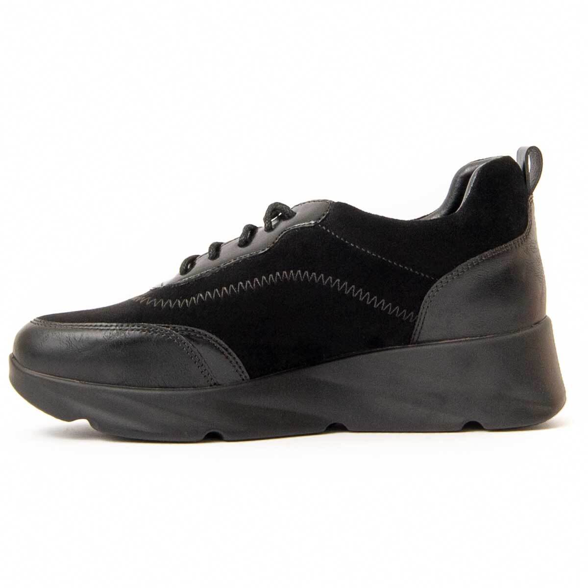 Sneaker De Plataforma - Negro - Altura: 4 Cm