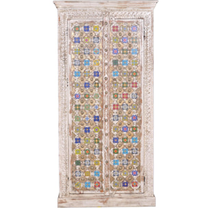 Armario de Madera de Mango 90 Cm Estilo Mediterráneo Moderno