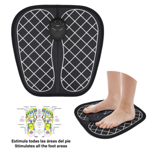 Stimolatore per piedi portatile EMS, con batteria ricaricabile. Massaggiatore per migliorare la circolazione dei piedi.