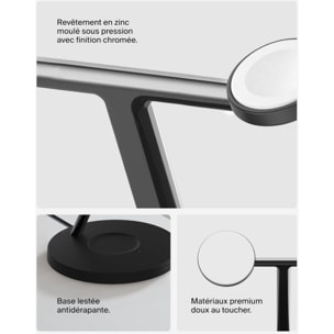 Chargeur induction BELKIN 15W Boost Charge Pro 3en1 Qi2 Noir