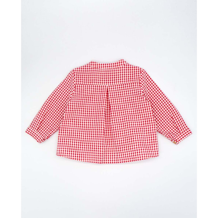 CAMISA CUADROS VICHY ROJO