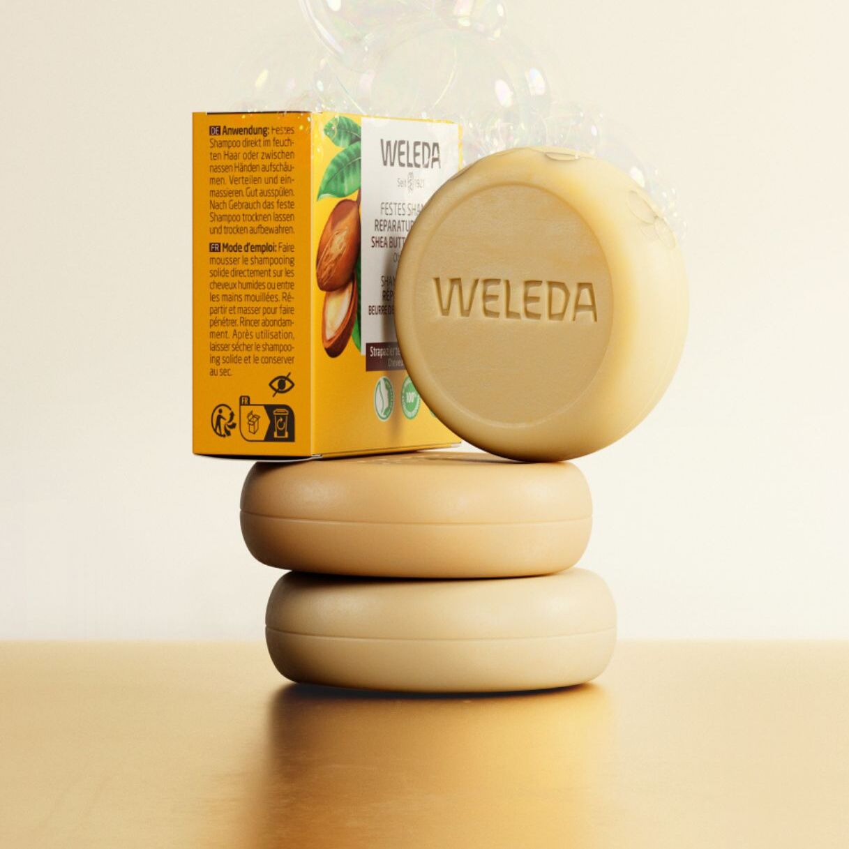 WELEDA - Shampooing solide Réparation et Soin - 50g