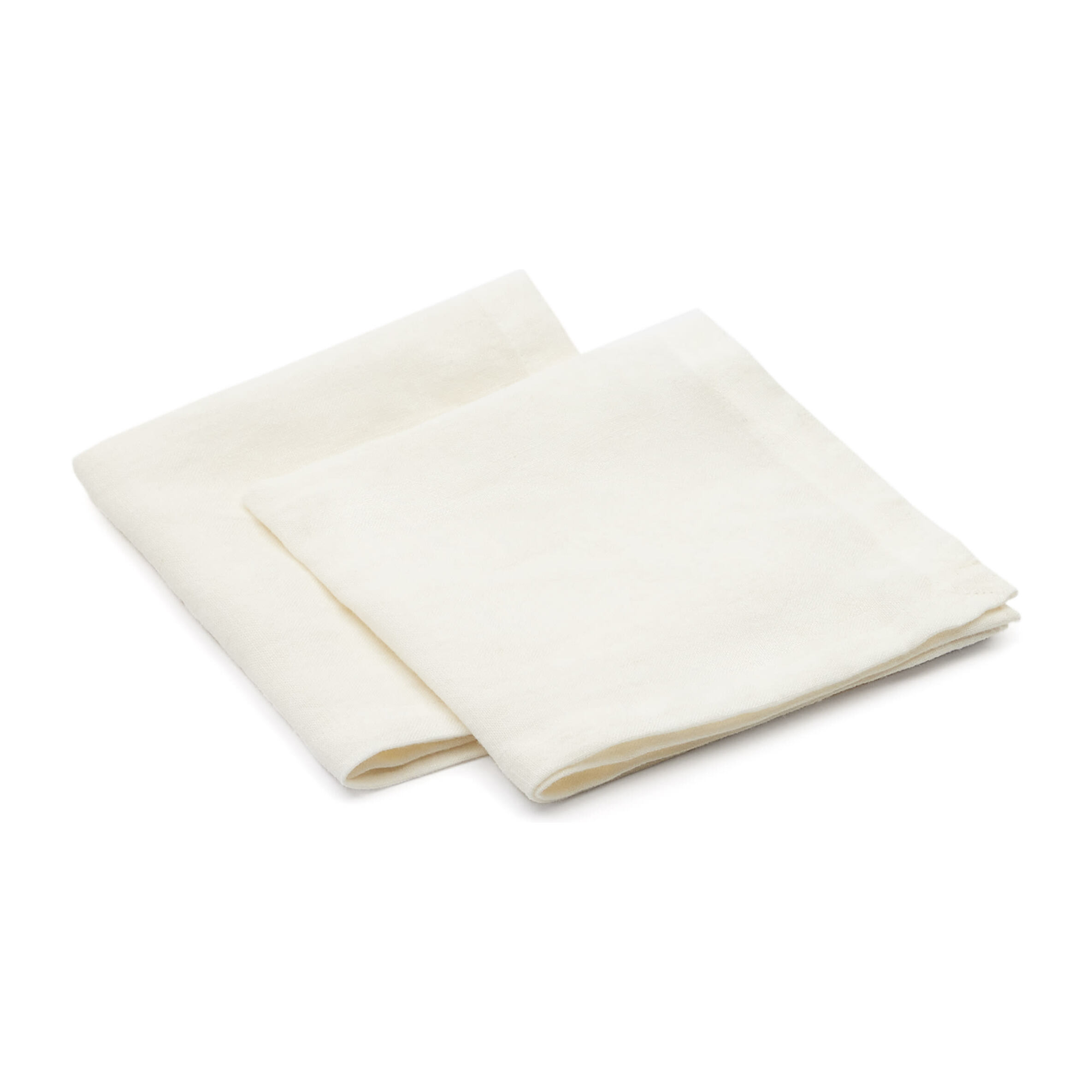 Kave Home - Set Pals di 2 tovaglioli 100% lino bianco