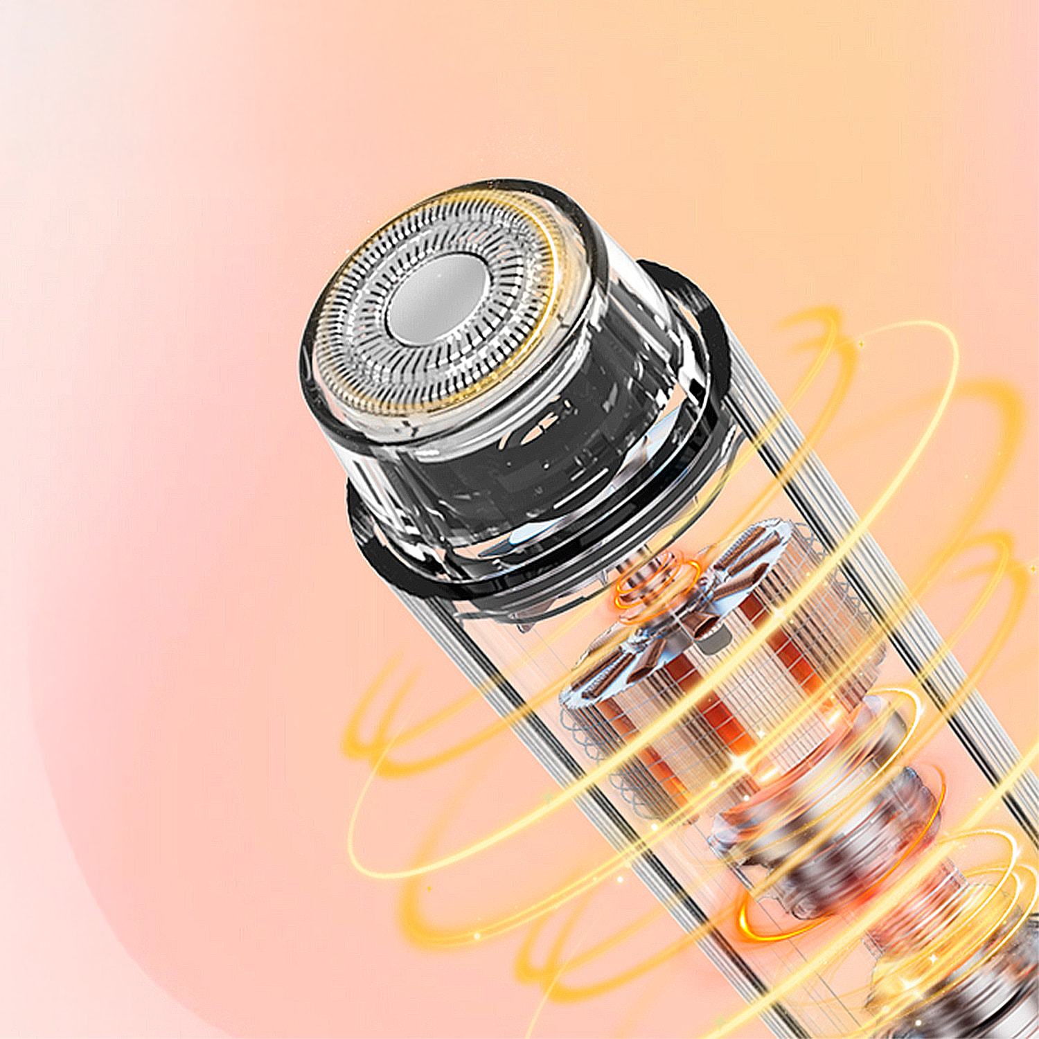 Depiladora 2 en 1 con cabezal en cada extremo.