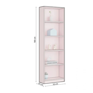 Estantería juvenil Smile Rosa nube