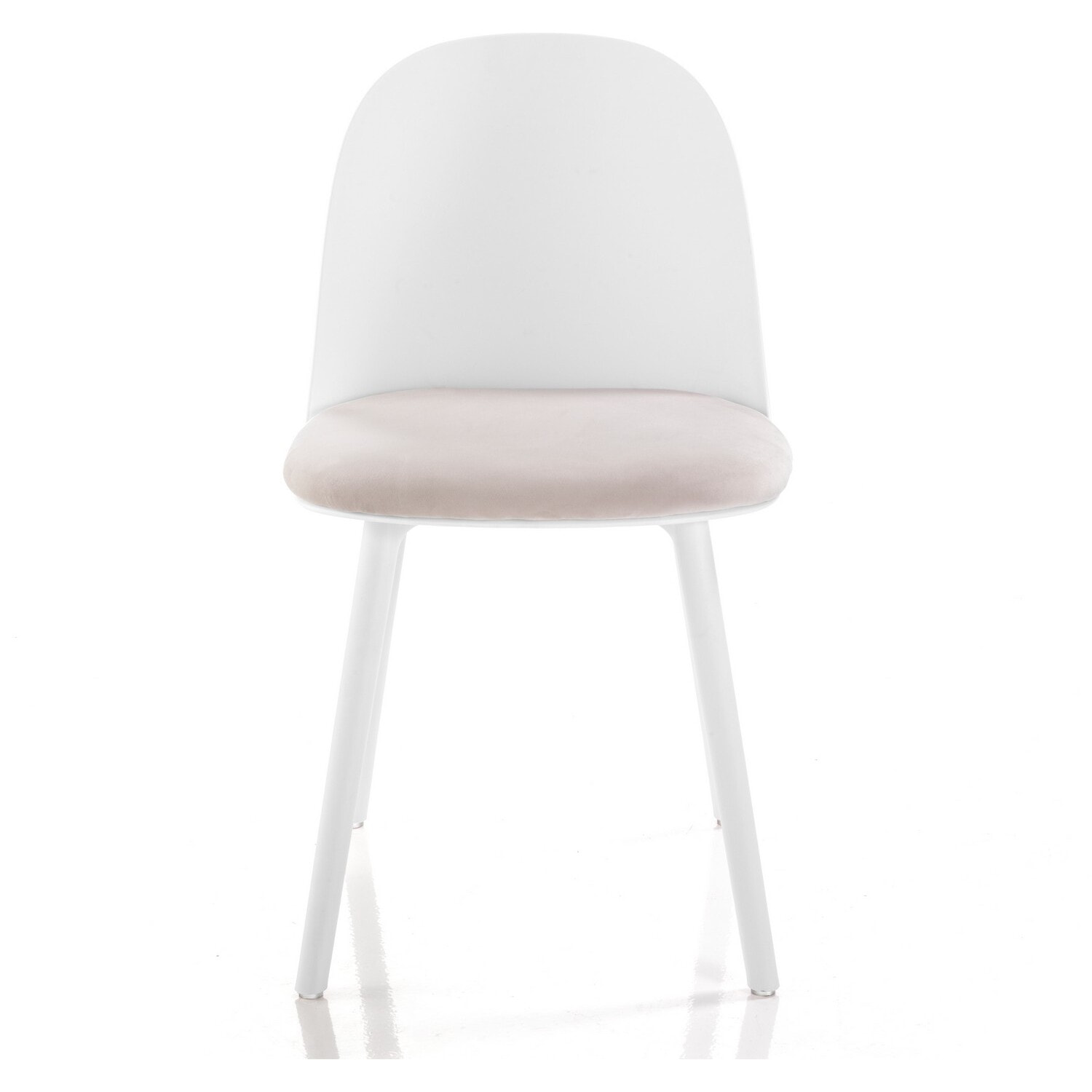 Tomasucci Lot de 4 Chaises JADE BLANCHE