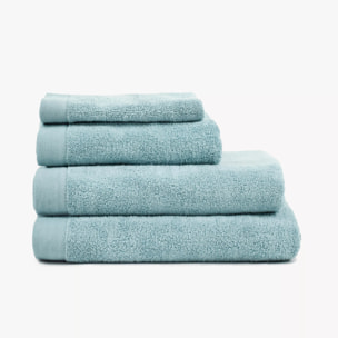 Toalla de baño 400gr doble rizo agua marina