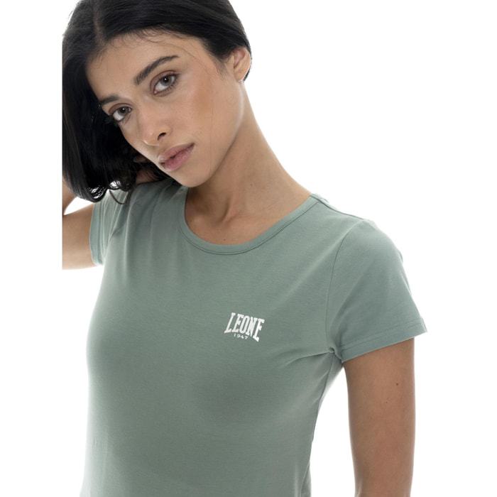 Camiseta de mujer con logo lateral de corazón Leone Basic