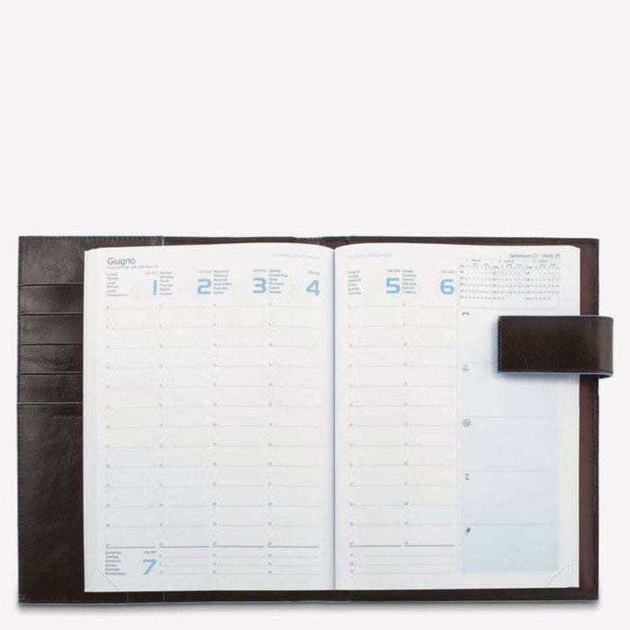 Piquadro Agenda settimanale in pelle
