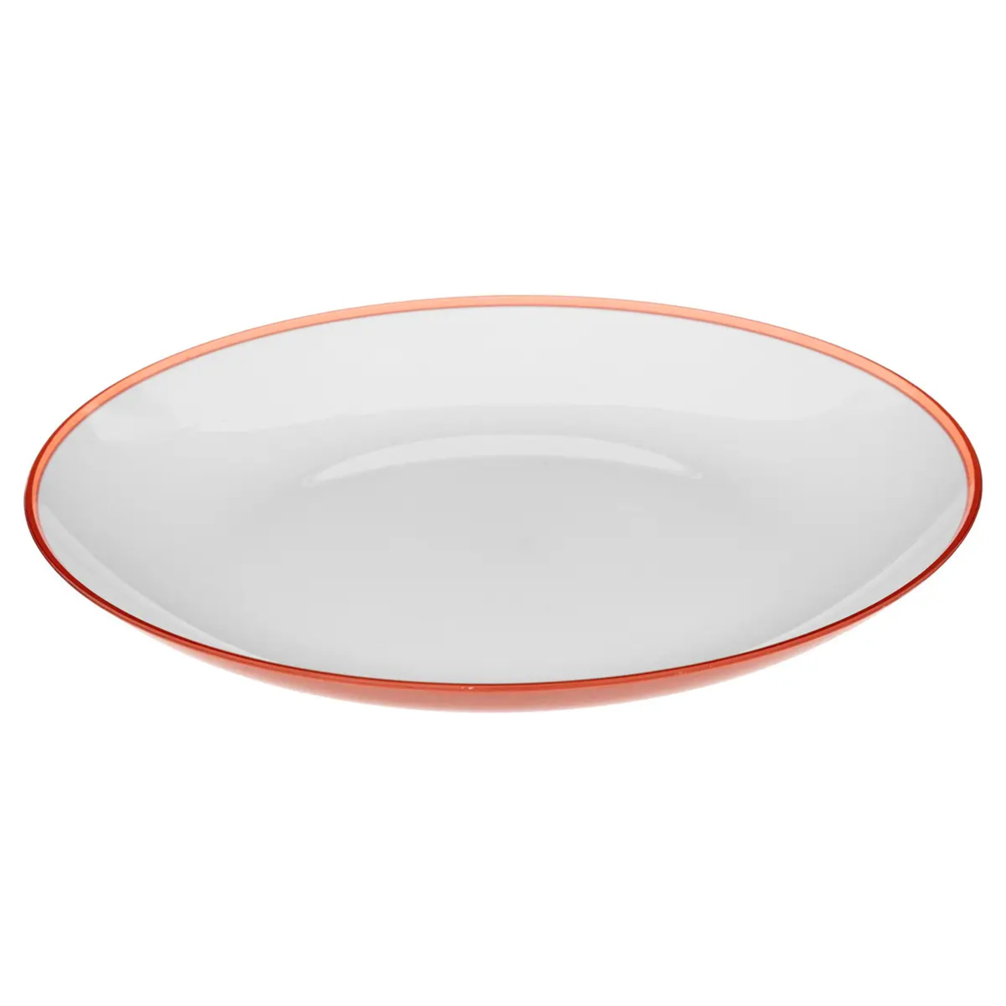 Assiette 25 cm Rose nacarat Square