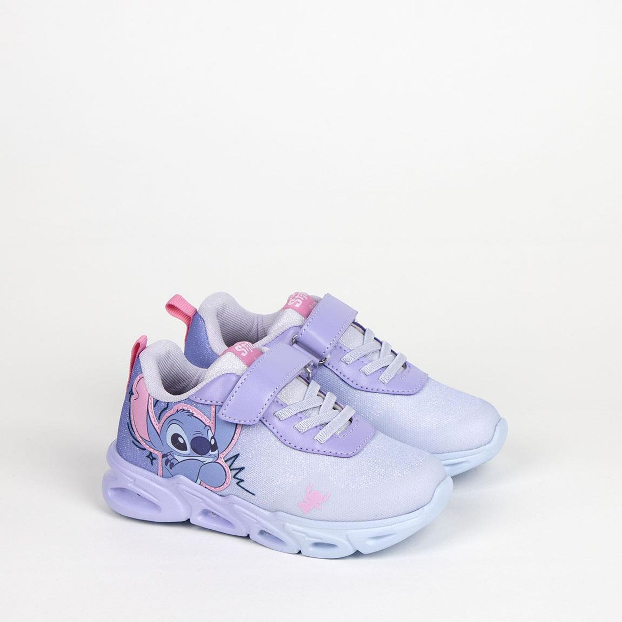 Deportiva Suela Ligera Eva Con Luces Stitch