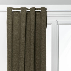 Rideau isolant/occultant Soana vert kaki 140x260cm