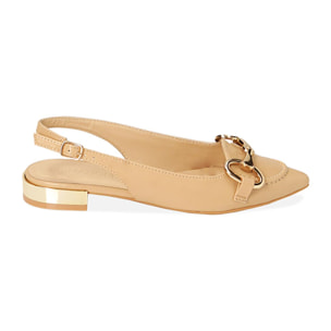 Ballerine beige slingback