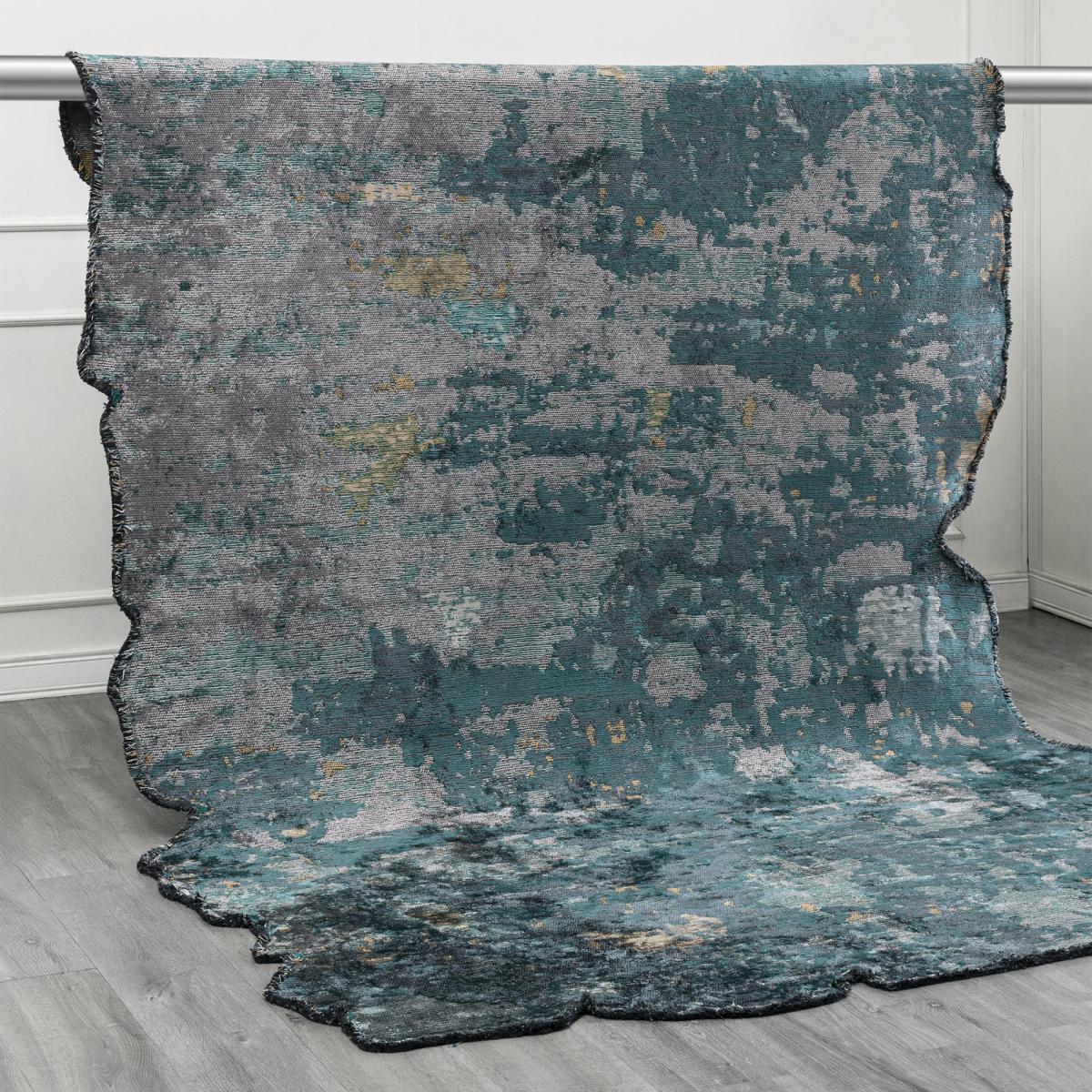 ATIPA Tapis salon kilim, Forme originale, Tissé à la main