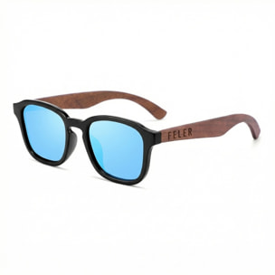 Gafas de Sol Feler 1510M-4 Polarizadas de Madera Unisex 51 mm