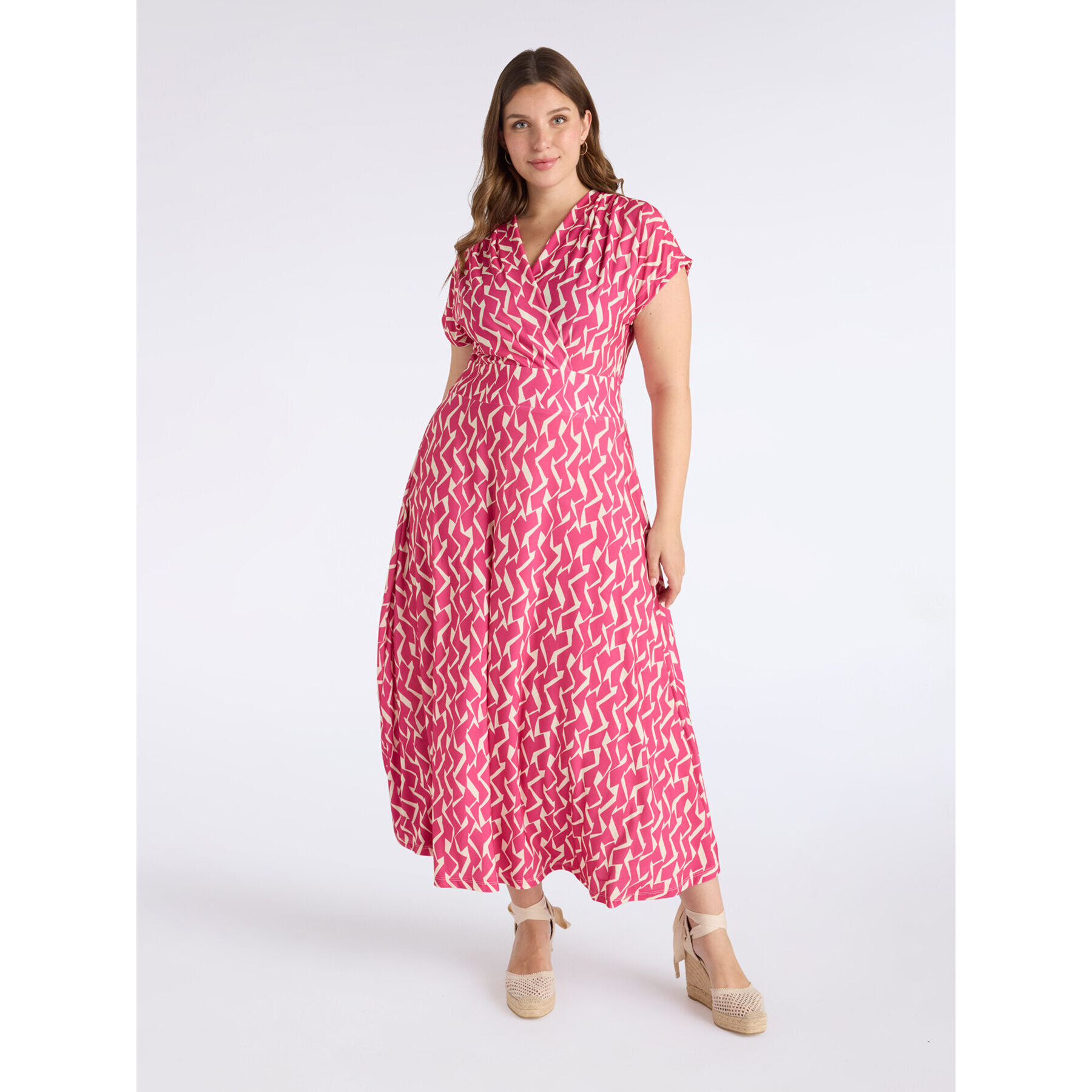 Fiorella Rubino - Vestito lungo stampato - Fucsia