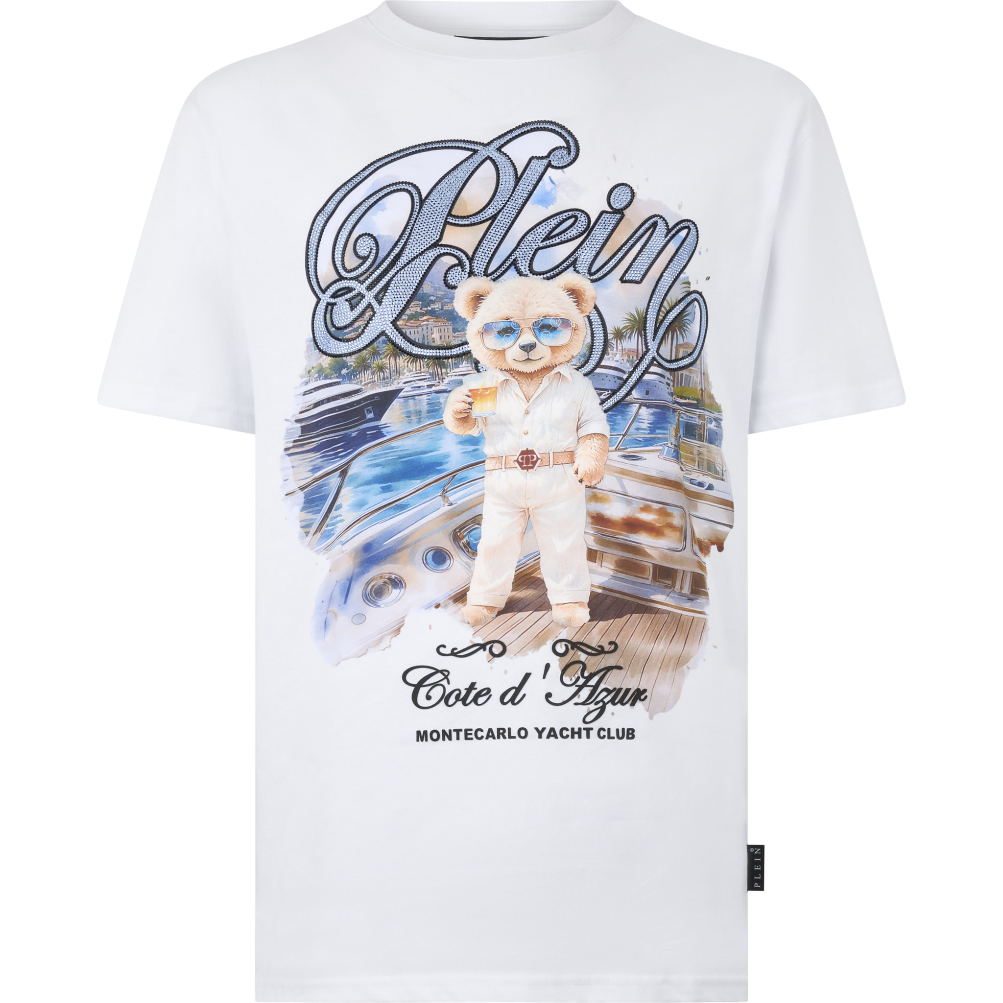 PHILIPP PLEIN Camiseta de cuello redondo y manga corta TEDDY