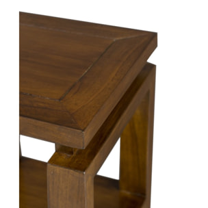 LAUREN - Sellette marron 3 niveaux bois Mindi