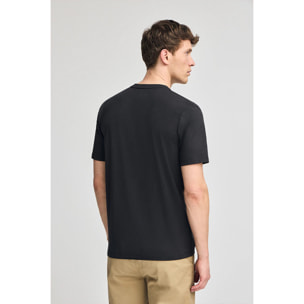 Camiseta negra de manga corta con bolsillo y bordado Rigby Best